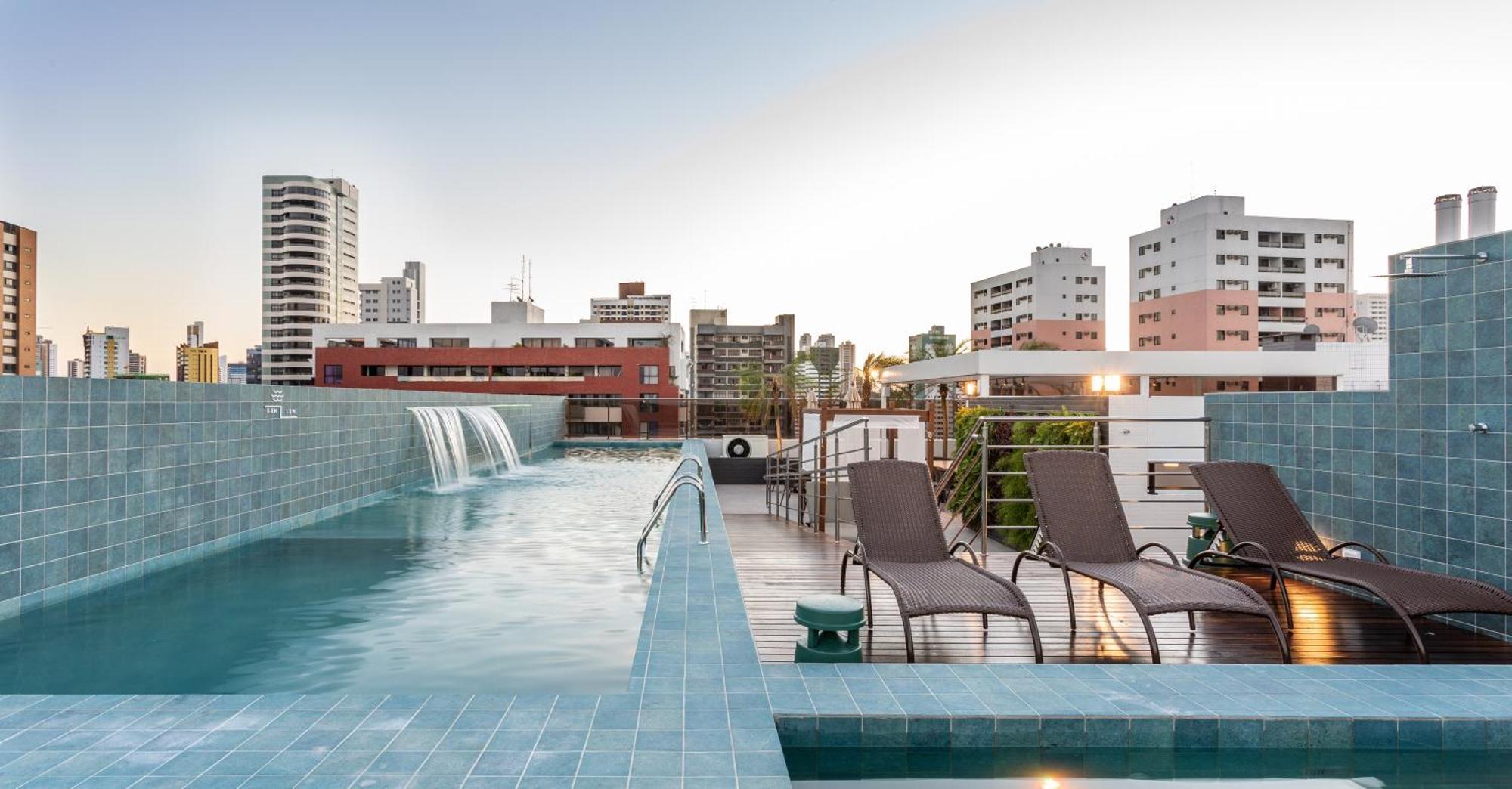 Апартаменты Cobertura Com Jacuzzi E Deslumbrante Vista Mar Жуан-Песоа Экстерьер фото