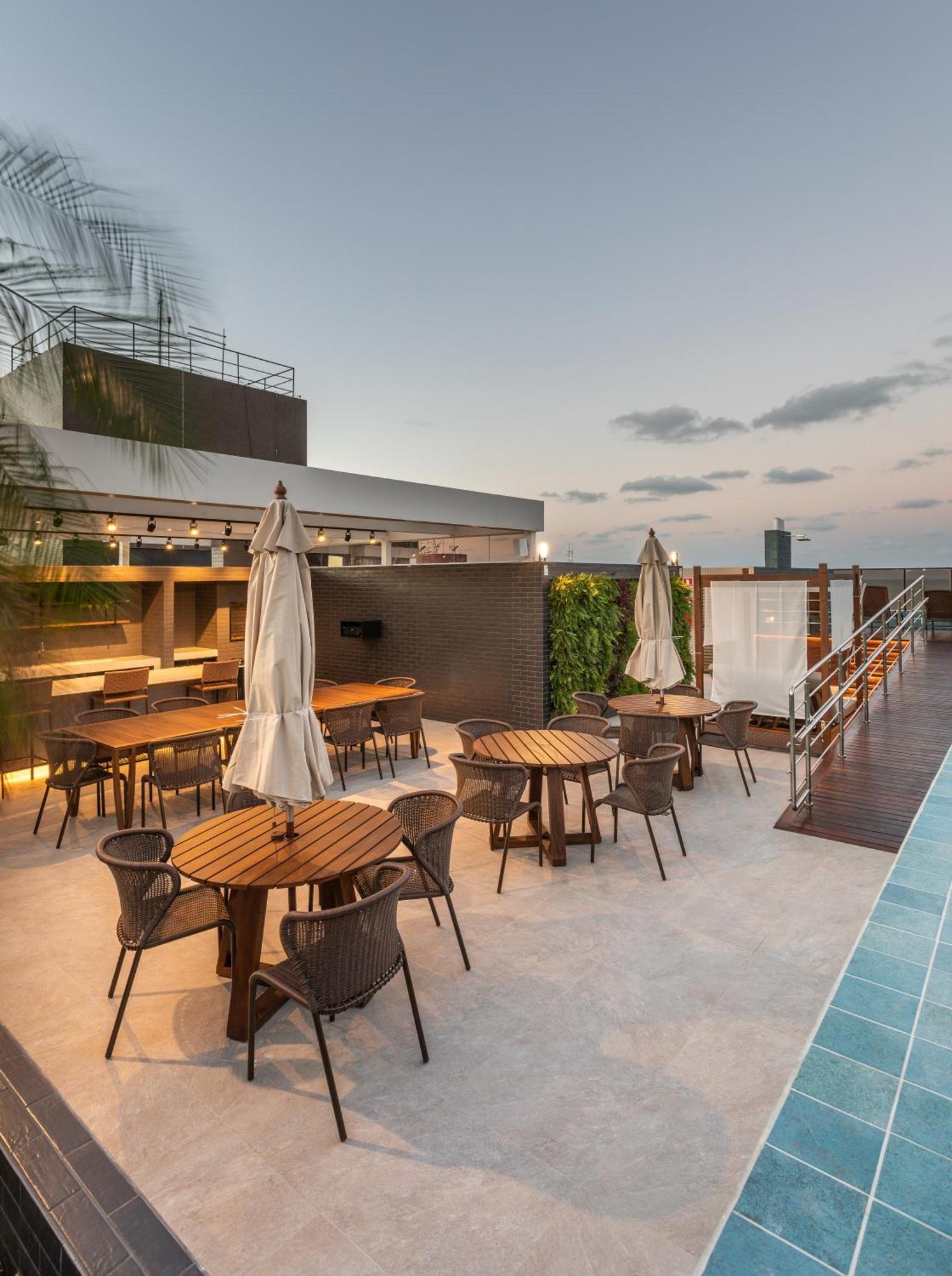 Апартаменты Cobertura Com Jacuzzi E Deslumbrante Vista Mar Жуан-Песоа Экстерьер фото
